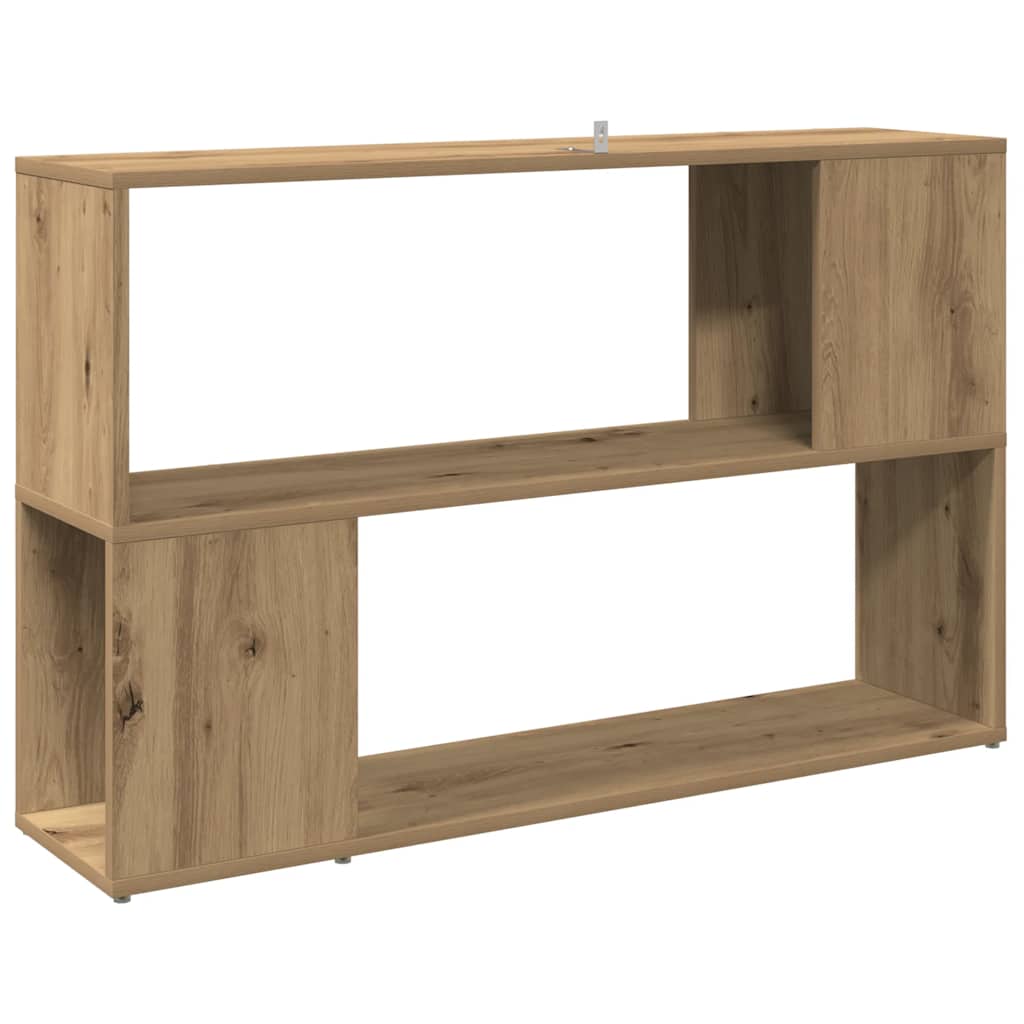 vidaXL Book Cabinet Artisian Oak 100x24x63 cm Engineered Wood 6