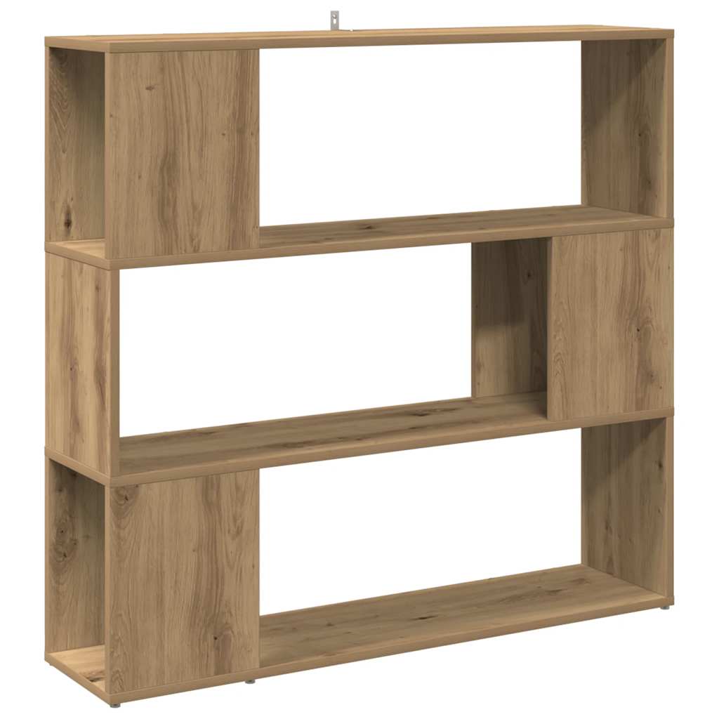 Book Cabinet Room Divider 100x24x94 cm Width 100 cm Height 94 cm Artisan oak