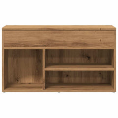 vidaXL Shoe Bench Artisan Oak 80x30x45 cm Engineered Wood 4