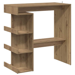vidaXL Bar Table with Storage Rack Artisan Oak 100x48x101.5 cm 2