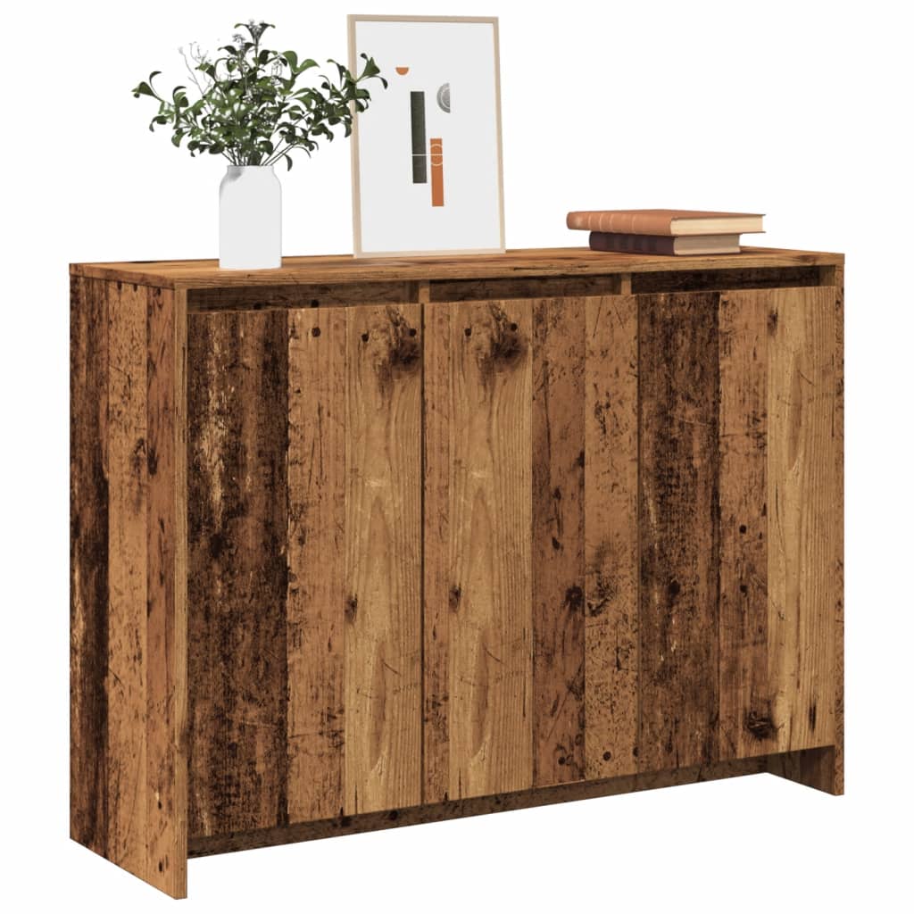 Sideboard 102x33x75 cm Engineered Wood Old wood