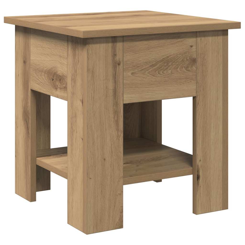 vidaXL Coffee Table Artisan Oak 40x40x42 cm Engineered Wood 2
