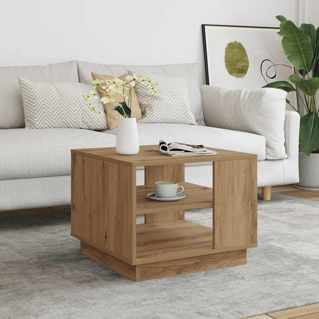 vidaXL Coffee Table Engineered Wood Depth 55 cm Width 55 cm