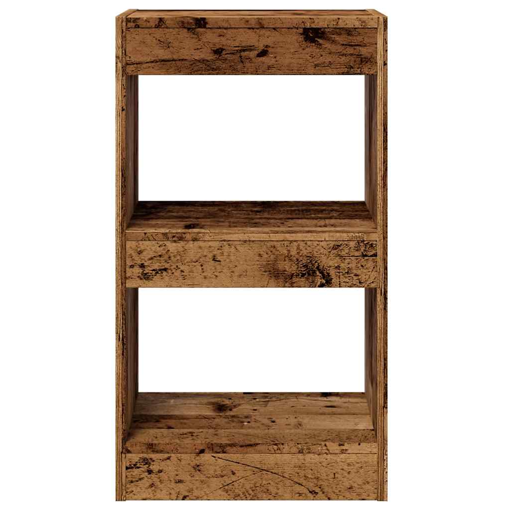 vidaXL Book Cabinet/Room Divider Old Wood 40x30x72 cm 4