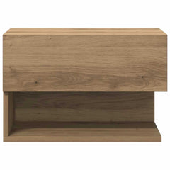 vidaXL Wall-mounted Bedside Cabinet Artisian Oak 5
