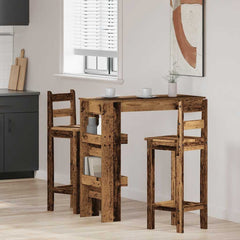 vidaXL Wall Bar Table Old Wood 102x45x103.5 cm Engineered Wood 3