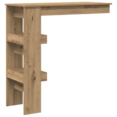 vidaXL Wall Bar Table Artisan Oak 102x45x103.5 cm Engineered Wood 6