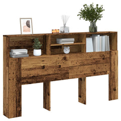 Headboard Cabinet 180x19x103.5 cm Old wood