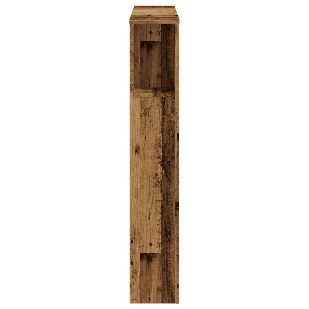 vidaXL Headboard Cabinet Old Wood 100x18.5x102.5 cm Engineered Wood 5