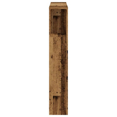 vidaXL Headboard Cabinet Old Wood 100x18.5x102.5 cm Engineered Wood 5