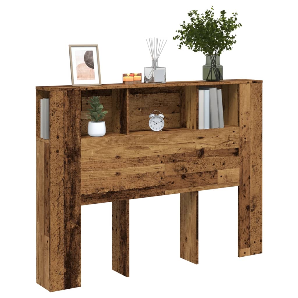 Headboard Cabinet 140x18.5x104.5 cm 140 cm Old wood