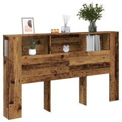 Headboard Cabinet 180x18.5x104.5 cm 180 cm Old wood