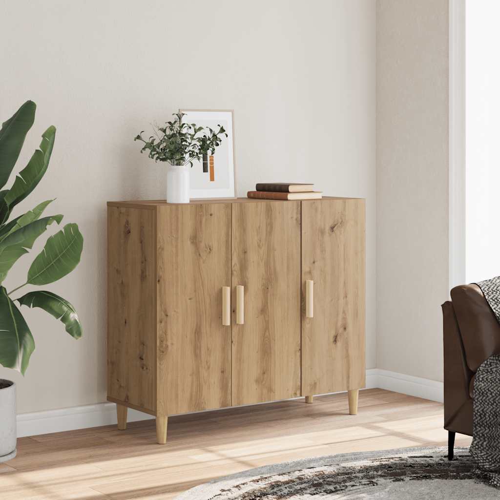 Sideboard 90x34x80 cm Engineered Wood Artisan oak