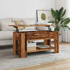 Coffee Table 101x49x52 cm Engineered Wood Old wood