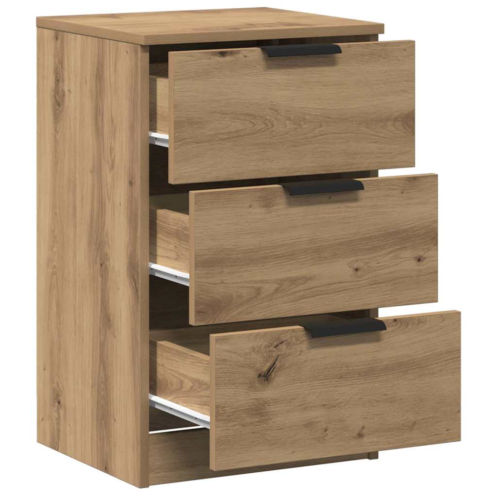 vidaXL Bedside Cabinets 2 pcs Artisan Oak 40x36x65 cm Engineered Wood 4