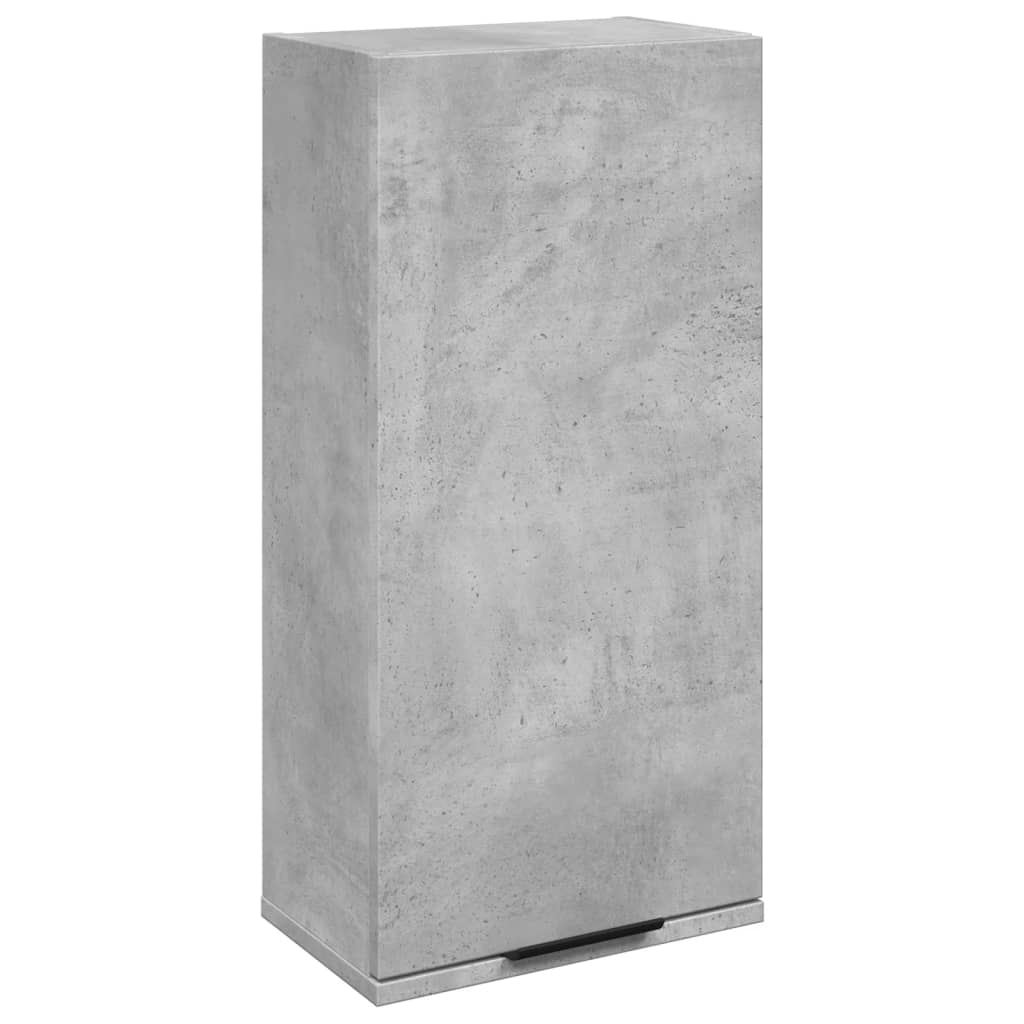 vidaXL Wall-mounted Bathroom Cabinet Concrete Grey 32x20x67 cm 2
