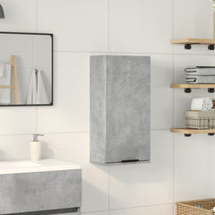 vidaXL Wall-mounted Bathroom Cabinet Concrete Grey 32x20x67 cm 3