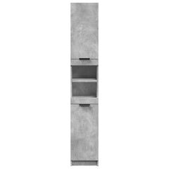 vidaXL Bathroom Cabinet Concrete Grey 32x34x188,5 cm Engineered Wood 4