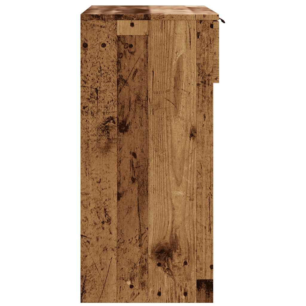 vidaXL Console Table Old Wood 90x36x75 cm Engineered Wood 5