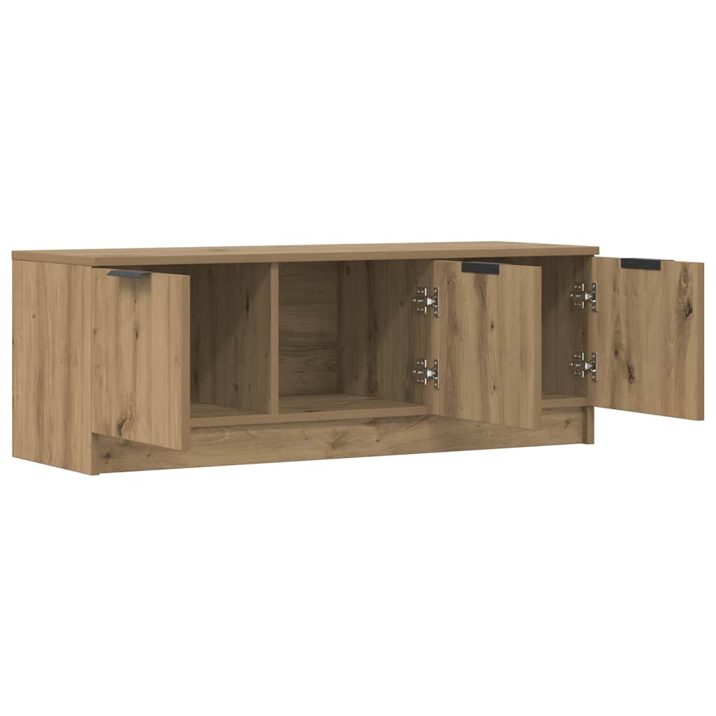 vidaXL TV Cabinet Artisan Oak 102x35x36.5 cm Engineered Wood 4