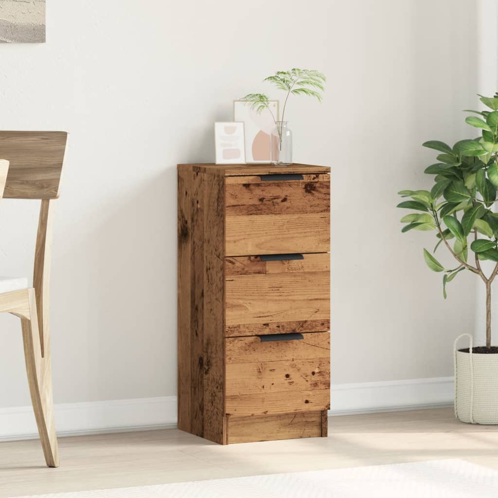 vidaXL Sideboard Old Wood 30x30x70 cm Engineered Wood 3