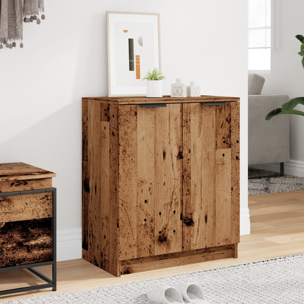 vidaXL Shoe Cabinet Old Wood 59x35x70 cm Engineered Wood 3