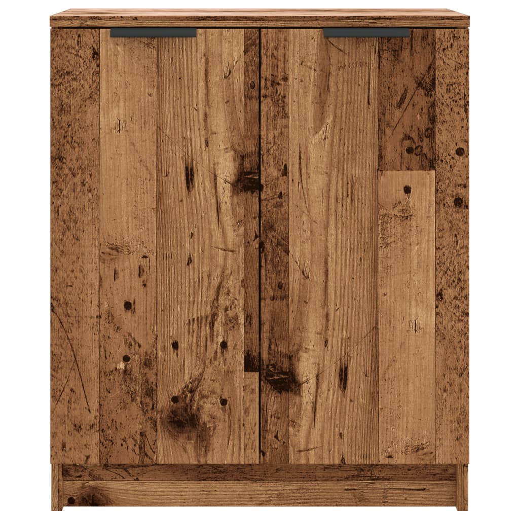 vidaXL Shoe Cabinet Old Wood 59x35x70 cm Engineered Wood 4