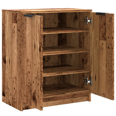 vidaXL Shoe Cabinet Old Wood 59x35x70 cm Engineered Wood 5