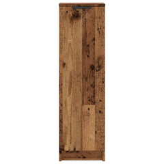 vidaXL Shoe Cabinet Old Wood 29.5x35x100.5 cm Engineered Wood 4