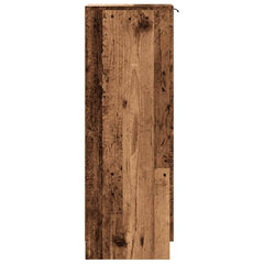 vidaXL Shoe Cabinet Old Wood 29.5x35x100.5 cm Engineered Wood 5