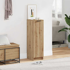 vidaXL Shoe Cabinet Artisan Oak 29.5x35x100.5 cm Engineered Wood 3