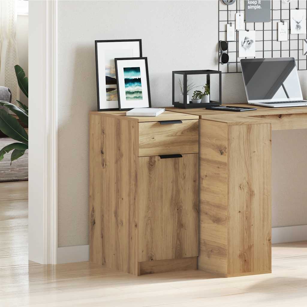 vidaXL Desk Cabinet Artisan Oak 33x50x75 cm Engineered Wood 3