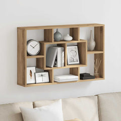 vidaXL Wall Shelf Artisan Oak 85x16x52.5 cm Engineered Wood 3