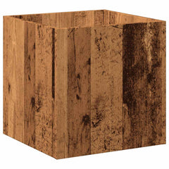 vidaXL Planter Box Old Wood 40x40x40 cm Engineered Wood 2