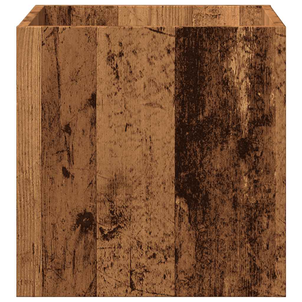 vidaXL Planter Box Old Wood 40x40x40 cm Engineered Wood 4
