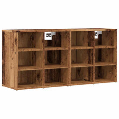 vidaXL Shoe Cabinets 2 pcs Old Wood 52x30x50 cm 2