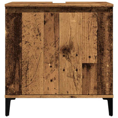 vidaXL Sink Cabinet Old Wood 58x33x60 cm Engineered Wood 4