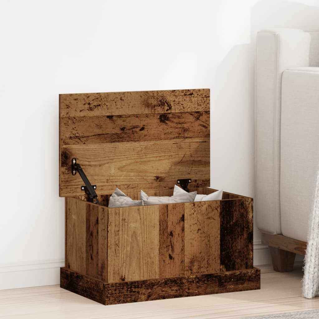 vidaXL Storage Box Old Wood 30x50x28 cm Engineered Wood 1