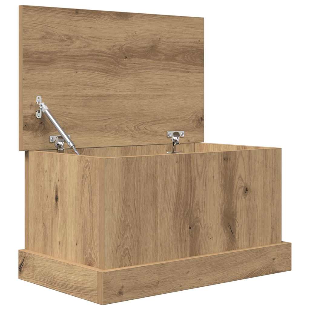 vidaXL Storage Box Artisan Oak 30x50x28 cm Engineered Wood 5