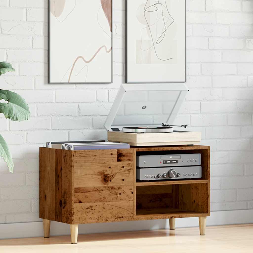 vidaXL Record Cabinet Old Wood 84.5x38x48 cm Engineered Wood 3