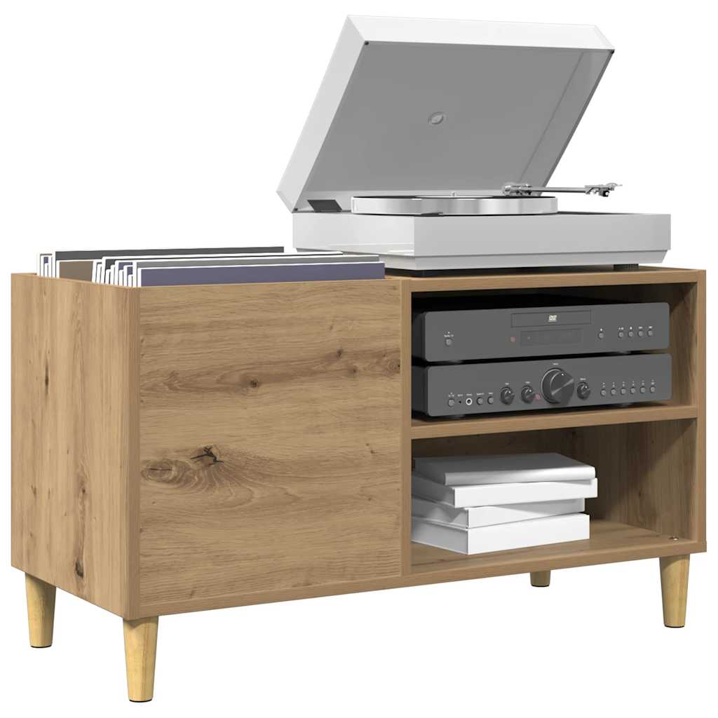 Record Cabinet Engineered Wood in Artisan Oak