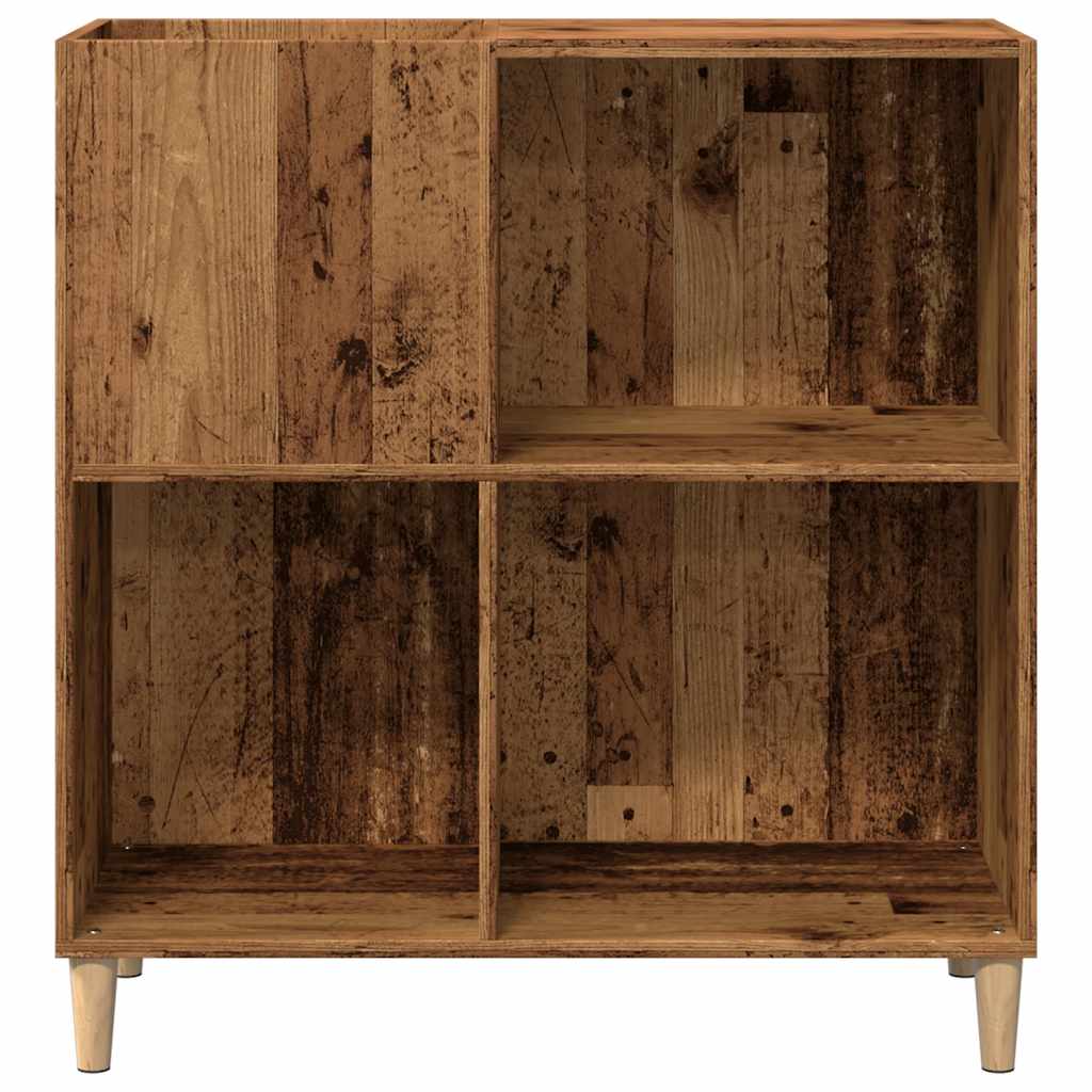 vidaXL Record Cabinet Old Wood 84.5x38x89 cm Engineered Wood 4