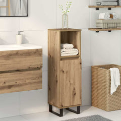 vidaXL Bathroom Cabinet Artisan Oak 30x30x100 cm Engineered Wood 3