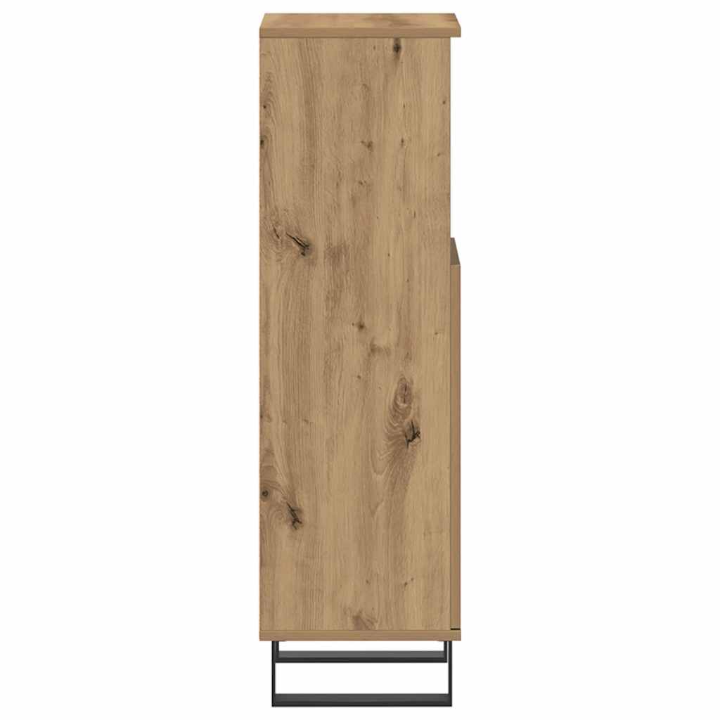 vidaXL Bathroom Cabinet Artisan Oak 30x30x100 cm Engineered Wood 5