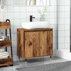 vidaXL Bathroom Cabinet Old Wood 58x33x60 cm Engineered Wood 3