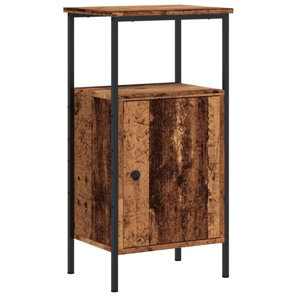 vidaXL Bedside Cabinet Old Wood 41x31x80 cm Engineered Wood 2