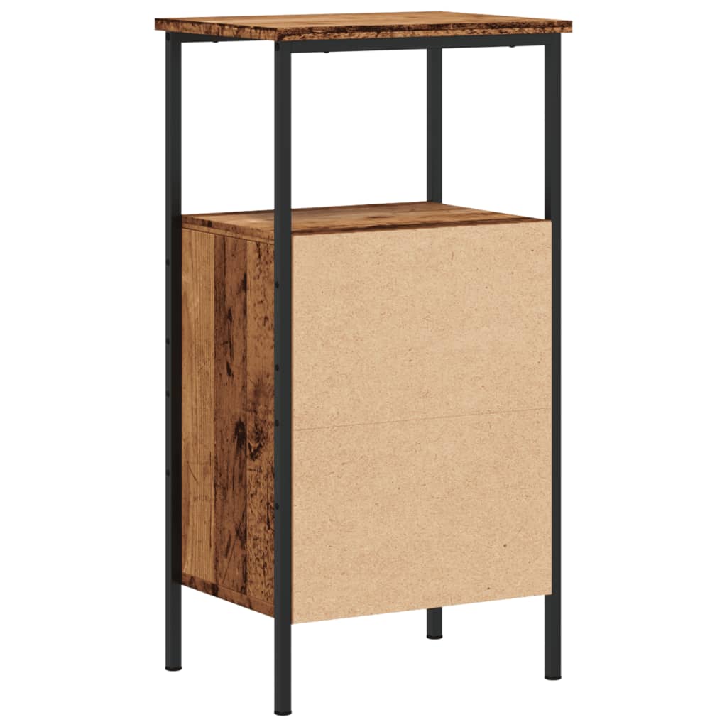 vidaXL Bedside Cabinet Old Wood 41x31x80 cm Engineered Wood 6