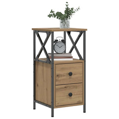 vidaXL Bedside Cabinet 34x35.5x70 cm Engineered Wood
