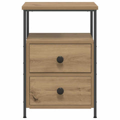 Bedside Cabinet 34x35,5x50 cm Engineered Wood Artisan oak 2