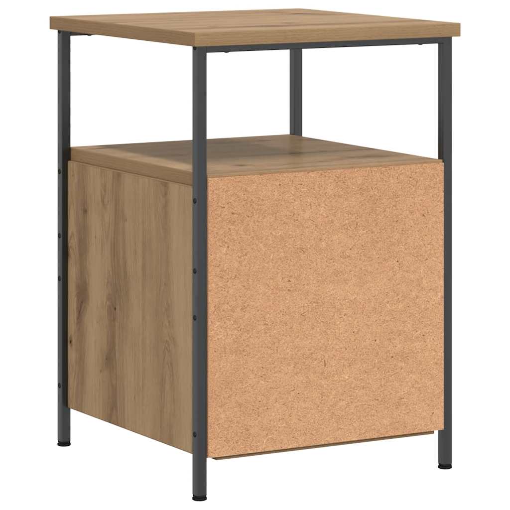 Bedside Cabinet 34x35,5x50 cm Engineered Wood Artisan oak 2